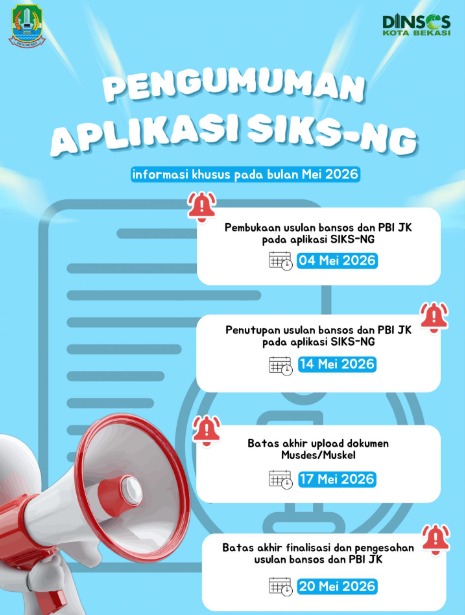 Informasi terbaru terkait Aplikasi SIKS-NG untuk periode Mei 2026